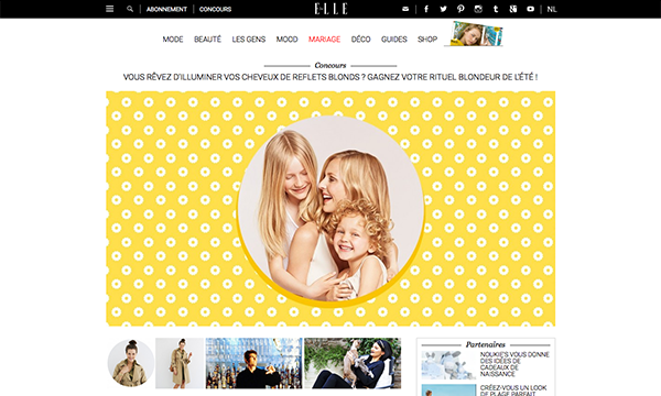 Elle website